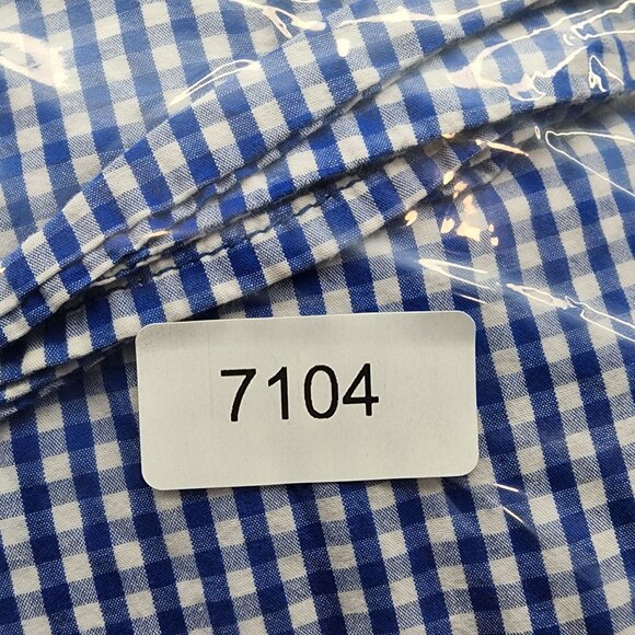 Womens White Stag Blue Gingham Shirt Button Up Penguin Embroidery Size XXL - Picture 8 of 8